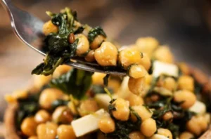 garbanzos con espinacas